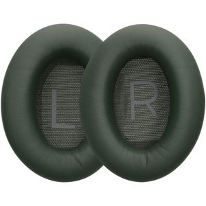 kwmobile - Earpads - Donkergroen - Geschikt voor Bose QuietComfort 45 / QC45 / SC