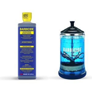 Barbicide Desinfectieconcentraat 473 ML + Barbicide dompelflacon 750 ml
