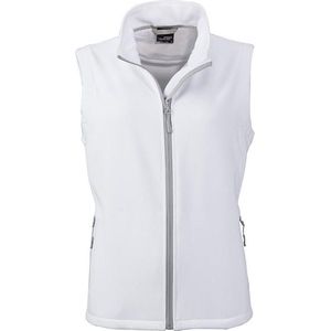 James and Nicholson Vrouwen/dames Promo Softshell Vest (Wit/Wit)