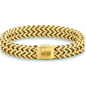 Tommy Hilfiger TJ2790246 Heren Armband - Sieraad - Schakelarmband - Staal - Goudkleurig - 21 mm lang