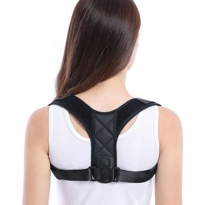 Rugbrace - Rugcorrector - Houdingsondersteuning - Rugband - Tegen rugpijn - Maat L - Zwart - Jonyx