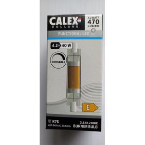 Calex Led lamp - R7S - 4,2W (40W) - 78mm - 470 lumen - Dimbaar met Led dimmer