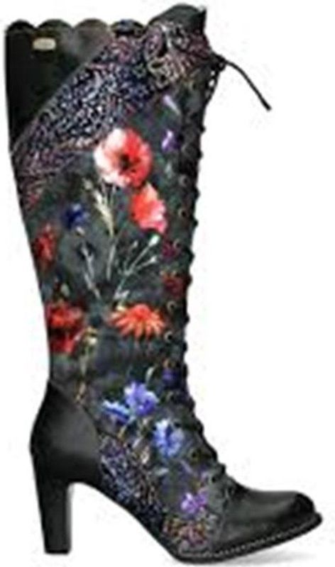 Laura Vita - Veterlaarzen - Smoky Blue / Orchidee / Donkerrood / Zwart