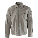 Woolrich - Grijze Overshirt - Heren - Katoen - Gabardine