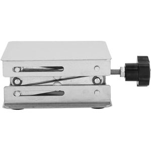 Stainless Steel Lab Jack Stand - Lab Scissor Jack 100x100mm - Scissor Lift Laboratory Support Jack Platform - Lab Lift Stand Table - Expandable Lifting Height Range 45mm to 158mm