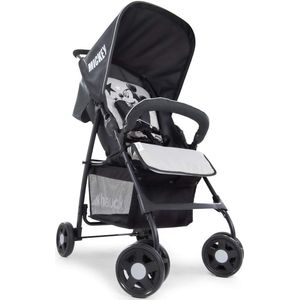 Sport lichtgewicht buggy tot 18 kg met ligstand vanaf de geboorte, gemakkelijk en compact inklapbaar, voorbeugel, grote boodschappenmand - rood