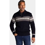 NZA - Blauwe - Wollen Half Zip Trui