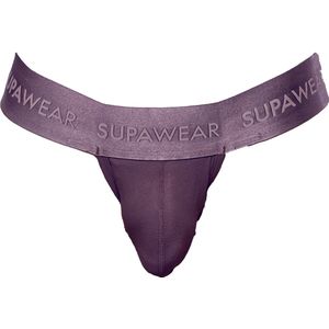 SUPAWEAR Ribbed Thong Peppercorn - MAAT M - Heren Ondergoed - String voor Man - Mannen Thong