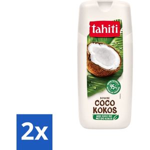 2 x Tahiti - Douchegel - Biologische Kokos - 100% Vegan - 300 ml - Douchegel - Kokos - Biologisch - Hydratatie - Verzorging
