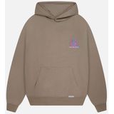 Burning Flower - Hoodie - Beige - Grafisch Ontwerp - Vurige Afbeelding