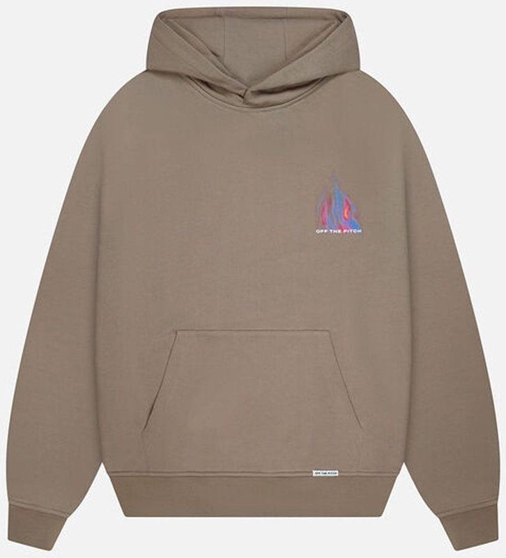 Burning Flower - Hoodie - Beige - Grafisch Ontwerp - Vurige Afbeelding