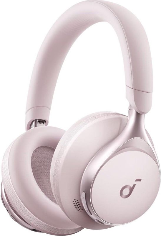 soundcore by Anker Space One Draadloze Over-ear Koptelefoon Roze - Headphones - Active Noise Cancelling, Multipoint Connection, 55 uur accuduur, Bluetooth 5.3, LDAC, Hi-Res Certified