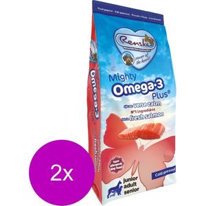 Renske Mighty Omega Plus Adult Geperst Zalm - Hondenvoer - 2 x 3 kg