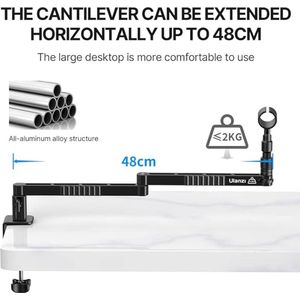 professional microphone arm - QuadCast Boom Arm Stand / microfoonhouder, microphone arm standard adjustable microphone stand
