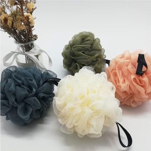 Goodivery® - Badspons - 4 stuks douchespons - Looffle-spons - Lichaamsspons - Was spons - Peeling spons - Comfortabele en zachte douchespons - Geschikt voor vrouwen en mannen - Bruin