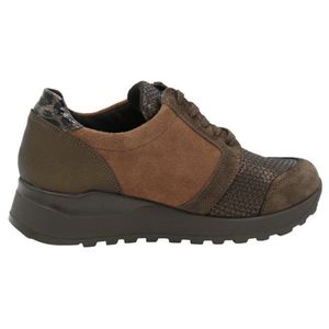 Waldläufer - Hiroko - Lage Veterschoen - Wood/Rost/Khaki - Suede en Leer