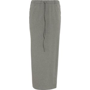 Knit Factory Lily Rok - Dames rok - Midi-rok - Rechte rok - Kokerrok - Met steekzakken - Reikend tot kuithoogte - Urban Green - M