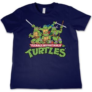 Teenage Mutant Ninja Turtles Teeange Mutant Ninja Turtles Distressed Group Kids T-Shirt Kinder Navy-4 Jahre