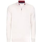 Felix Hardy Pullover Met Halve Rits - 100% Katoen Heren Ecru - 2Xl