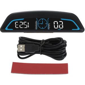 Auto HUD-display 2 Beveiligingsalarm Automatische Helderheidsaanpassing HD-scherm - Universele Digitale GPS-snelheidsmeter met Snelheidsalarm - Vervanging voor Voertuig - Verhoogde Veiligheid .