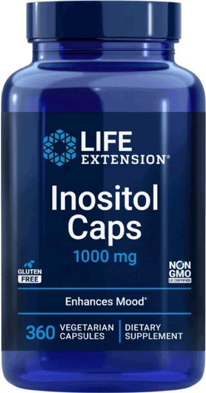 Life Extension - Inositol - 1000 mg - 360 Capsules - Vitamine B8 - Voedingssupplementen