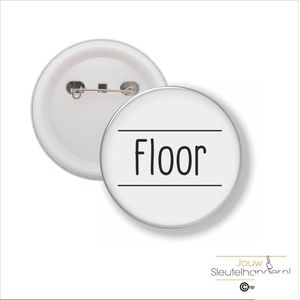 Button Met Speld 58 MM - Floor