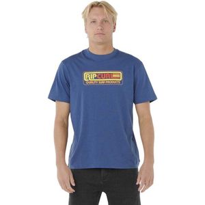Rip Curl Surf Revival Station T-shirt Met Korte Mouwen Blauw M Man