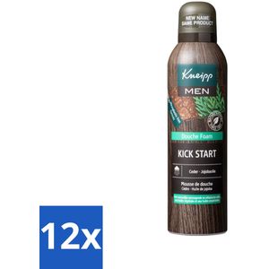 Kneipp Douche Foam Men 200 ml - Voordeelverpakking - 12 stuks