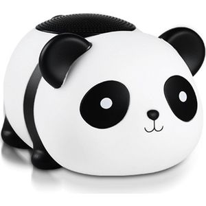 Creatieve Panda Bluetooth-luidspreker, draadloos, draagbaar, mini, schattige poppenornamenten, dierenvorm, kleine luidspreker - wit