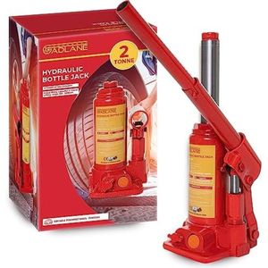 Selbro ® Hydraulische Flessenkrik, 2 Ton, Duurzaam Gelegeerd Staal, Veiligheidsventiel, Quick-Fit Handvat