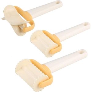 3 stuks - 3 maten - Wit - Koekjesroller - Dekoekjesroller - Koekjes Ronde snijder - Koekjessnijder - Rolsnijder - DIY bakgereedschap - Bakgereedschap