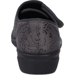 Romika - Nice 80 - Pantoffels - Grijs - Dames - Klittenbandsluiting