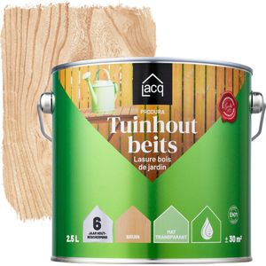 Lacq - Tuinhoutbeits - Matte Houtbescherming - Watergedragen - UV-bestendig - 2.5L - Bruin