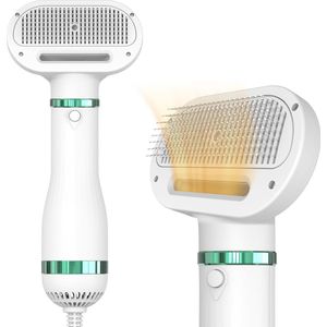 2-in-1 Hondenföhn en Borstel - Professionele Dierenverzorging voor Honden en Katten