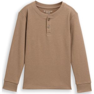 Tom Tailor - Henley-shirt - Wafelstructuur - Lange Mouwen