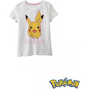 Pokémon - T-shirt Pokémon Pikachu - meisjes - maat 146/152