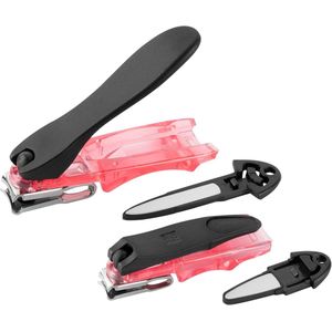Manicure Pedicure Nagel Clipper Set 2-Delig - Rood