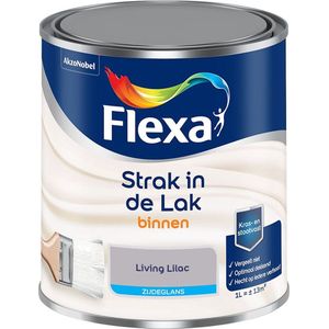 Flexa - Strak in de Lak Binnenlak Zijdeglans - Living Lilac - Mengverf - 1 Liter
