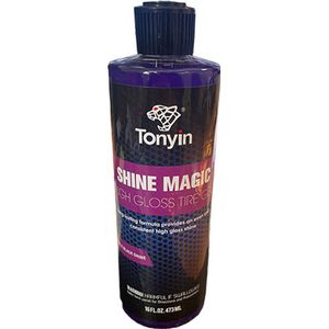 TONYIN - Shine magic - High gloss tire gel - 473ml - Bandengel - Bandenglans - Banden blijven zwart - Bescherming - Ultieme glans - TN17A