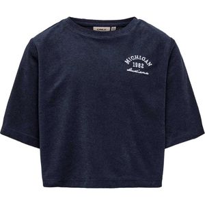 Only t-shirt meisjes - blauw - KOGtara - maat 110/116