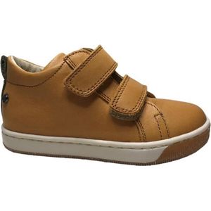 Falcotto velcro lederen sneakers jongens Haley okergeel mt 19