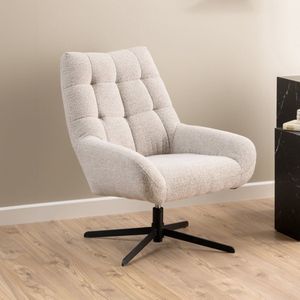 Sohome Draaifauteuil Shimika - Bouclé - Beige