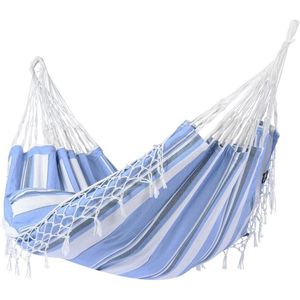 Hangmat Eénpersoons 'Bonaire' Air (Blauw) | Bijpasende opbergtas | 120 KG | 1% For The Planet | Tropilex