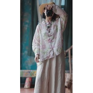 Vintage bloemen blouse Wind