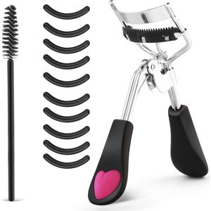Lash Curler Set - Professionele Wimperkruller met 10 Siliconen Navulpads en Wimperborstel