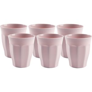 Plasticforte - Picardi Drinkglazen - Lichtroze - Kunststof - 250 ml - 6x Stuks