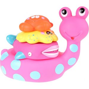 Eddy Toys Baddier: Slak Met Vriendjes 17 Cm Roze