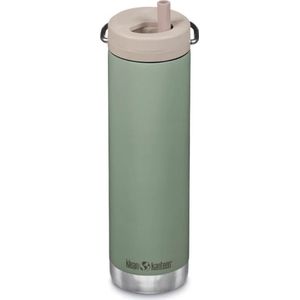 Klean Kanteen - Isolatiefles Classic 592ml/20oz met Straw twist Cap - Sea Spray