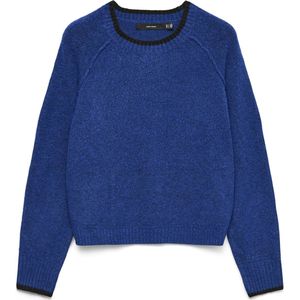 Vero Moda - Vmaquarius ls o-neck raglan pullover - Kobalt - Dames Trui