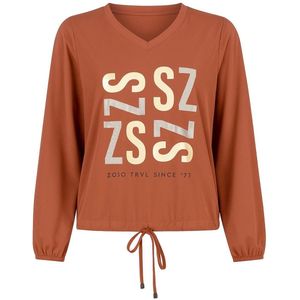 Zoso T-shirt Caroline 255 0079 Marsala Dames Maat - S